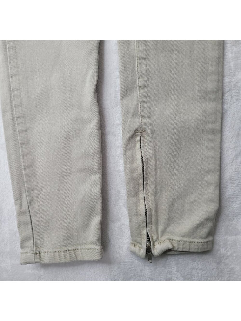 Pacsun Men's Active Stretch Beige Drawstring Zippered Ankle Jogger Pants Size S - Picture 5 of 12